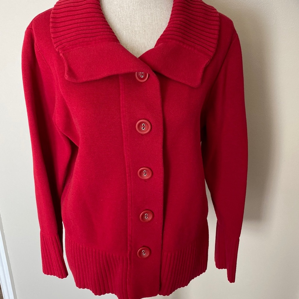 Chico’s size 3/XL rich red sweater